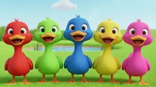 Five Little Ducks Went Out One Day 🦆 | Classic Nursery Rhyme for Toddlers & Preschoolers