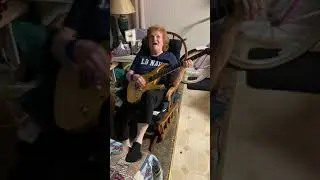 Grandma Shreds Guitar and Screams Yahoo