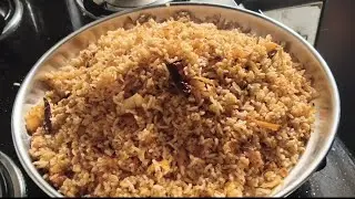 Kobbari karam rice recipe #@Luckydailyvlogs_1 