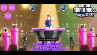 [Super Mario Bros. Wonder] KnuckleFest Bowser's Blazing Beats All Collectables 100%