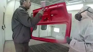 Покраска стеклопластика в раптор для Нивы - Антарктида