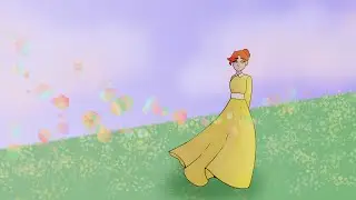 windy field (OC speedpaint)