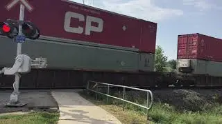 CP train 119 forgot the leader but he was flying he had a meet in Baxter