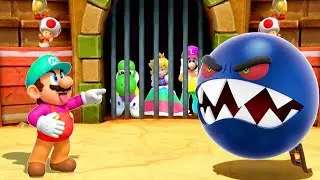 Super Mario Party Minigames - Mario VS Peach VS Yoshi VS Luigi (Master CPU)