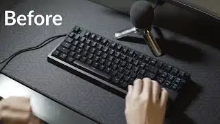 Tecware Phantom Elite w/ Gateron Yellow | Before/After |  PE Foam & Tape Mod