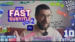 Create Stunning Fast Subtitles with Premiere Pro Templates