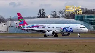 Airbus A321-251NX NEO from Arkia Israeli Airlines 4X-AGH arrival at Salzburg Airport SZG LOWS