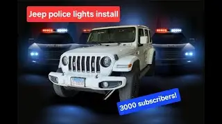 Установка полицейских фонарей Jeep Wrangler