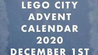 LEGO City Advent Calendar 2020: December 1st