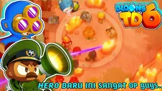 KITA TAKLUKAN MODE MEDIUM DENGAN HERO BARU | BALOONS TD 6 #3