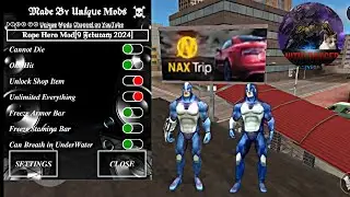 🤩Rope Hero MoD MENU 😍/@Dangersofme #trending #gaming #ropehero #youtube #openworld #gaming 
