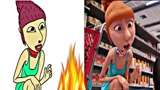 Despicable me 4 drawing meme funny videos in english 