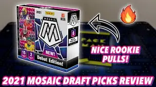 NICE ROOKIE PULLS! | 2021 Panini Mosaic Draft Picks Football Hobby Box Review (Online Exclusive)