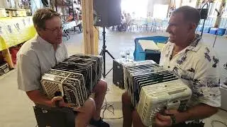 Bob Swenty and Chad Przybylski playing concertinas