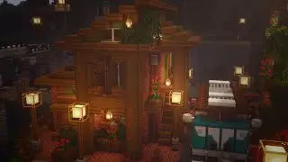 Minecraft: How to Build an Autumn Cottage [Relaxing Tutorial] #2