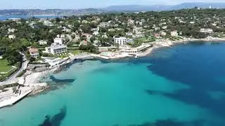 CAP D ANTIBES EN DRONE PERIODE COVID 2020 PLAGE KELLER ET PLAGE DES ONDES