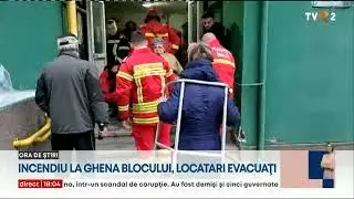 Incendiu la ghena blocului, locatari evacuați