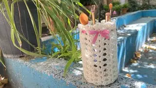 Crochet jar cover