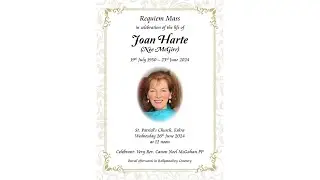 Requiem Mass in Celebration of the Life of Joan Harte (Nee McGirr)