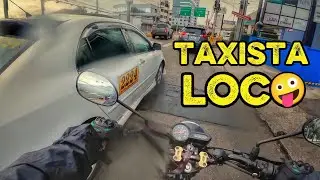 Trabajando como delivery en Tegucigalpa 🏍️📦🚖 ¡un taxi temerario se nos atraviesa en plena entrega!😱🔥