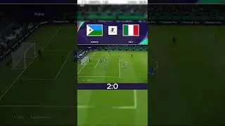 FA WC25 Djibouti - Italy 2:0 #football #livematch #footballapocalypse