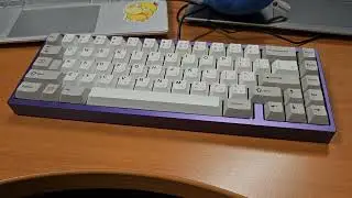 Ciel65 (Lavender Alu) Sound Test in Office w/ lubed ktechs S1 + PC Plate