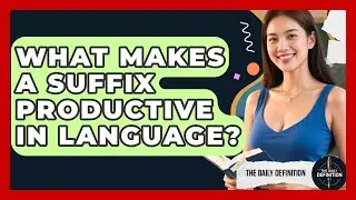 What Makes A Suffix Productive In Language? - The Daily Definition