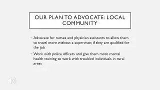 Agriculture Advocacy Project - Rural Healthcare