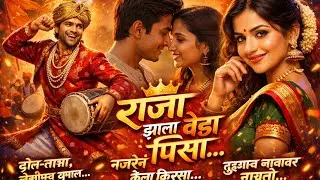 राजा झाला वेडा पिसा ❤️ | New Marathi Romantic Song 2026 | Dhol Tasha Love Song @vmdinesh6896