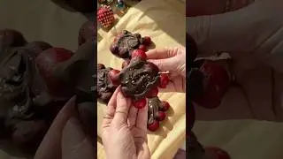 Chocolate Cherry Pillows✨ (recipe in comments!) #shorts