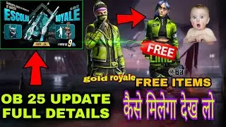 OB 25 UPDATE FREE FIRE FULL DETAILS// NEW GOLD ROYALE NEW DIAMOND AND WEAPON ROYALE DEKHLOO😱😱