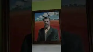 Mid-century Surrealism Southern History Art Portrait The Cotton King John Broadwell $5,000 for sale