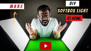 DIY Softbox Youtube Light At Home | Make Photography Lighting Softbox In Just Rs 300 (In Hindi)