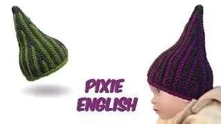 Crochet Babyhat Pixie - Slip stitch crochet - Pixie Babyhat - (bosnian crochet) english version