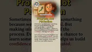 Midori English Speaking :Progress, Not Perfection #shorts | learn English | English for beginners |