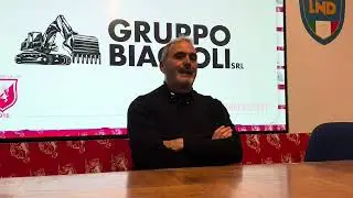Antonio Rizzolo allenatore dell&rsquo;Orvietana dopo la sconfitta col Prato