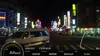 阿羅哈客運 3999 線路 國道一號 中山高速公路 高雄 - 台北 sony運動攝影機 gps參數 路程景