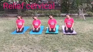 Relief cervical neck rotation