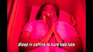 Can sleeping in coffins banish bad luck and negative energy?
