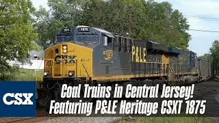 CSX P&LE Heritage Unit 1875 Leads C748 - Coal Detours & More on Conrail Shared Assets 8/22-9/21/25