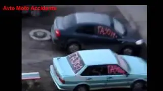 Месть жильцов за стоянку авто на газоне