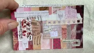 What Is art? Fifteen collages: recycled papers on index cards with found words