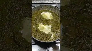 Sarsoon ka Saag in Desi Ghee topped with butter #spicesmart
