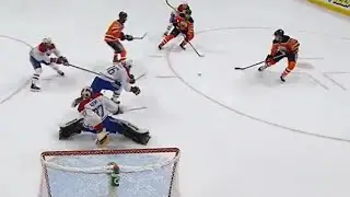 Oilers execute passing perfectly as Strome finishes it off with a goal