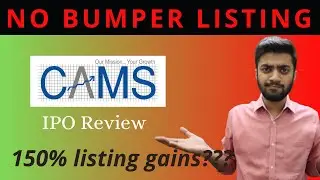CAMS IPO REVIEW ! Will it give BUMPER LISTING GAINS OR LOSS ??