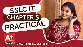 SSLC IT  - CHAPTER 5 - MAKE THE WEB LOOK STYLISH - PRACTICAL MODEL QUESTIONS