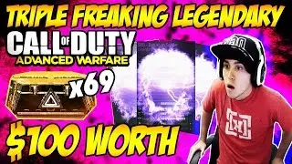 I Got 3 LEGENDARIES In This!!! $100 Worth COD: AW Advanced Supply Drop Opening (Legendary Hunt)