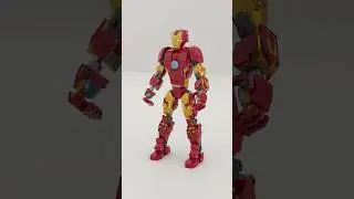 LEGO 76206 Iron Man Figure Satisfying Speed Build #lego #legomecha #mecha #legomech