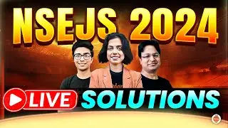NSEJS 2024 LIVE PAPER SOLVING | Physics | Chemistry | Biology | VOS #nsejs2024 #scienceolympiad