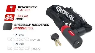Radikal RKX120 Anti-diefstal kettingslot motorfiets, scooter, fiets, beveiliging 8 mm